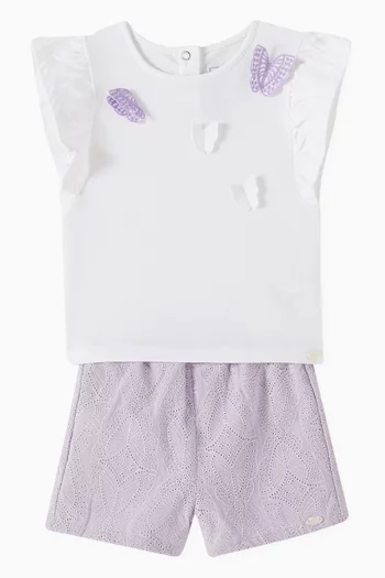 Butterfly T-shirt in Stretch Cotton