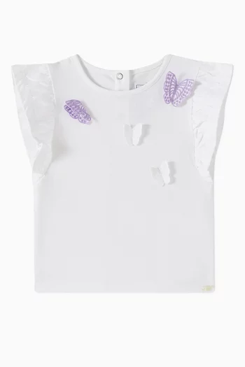 Butterfly T-shirt in Stretch Cotton