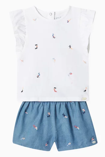 Mermaid T-shirt in Stretch Cotton