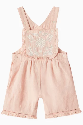 Embroidered Dungarees