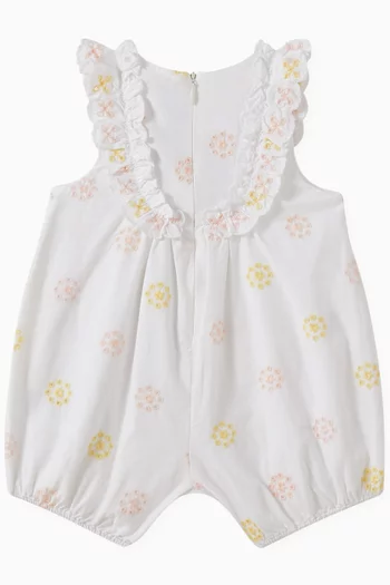 Broderie Anglaise Romper in Cotton