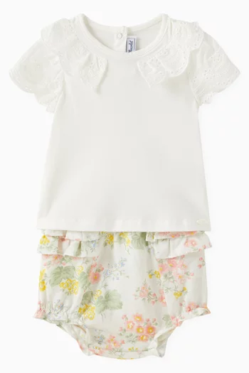 Broderie Anglaise T-shirt in Cotton
