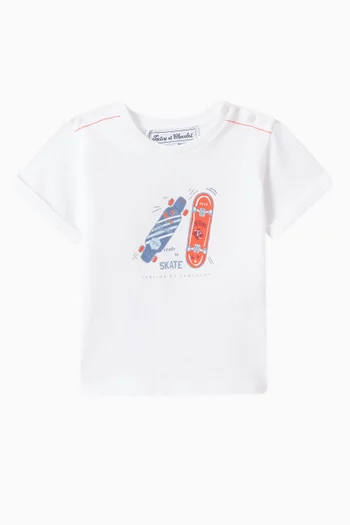 Skate Graphic Print T-shirt in Cotton