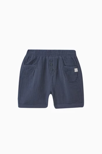 Relaxed Shorts in Cotton Gauze