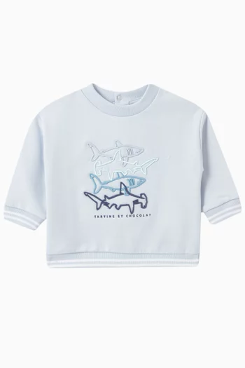 Printed Crop T-shirt in Cotton