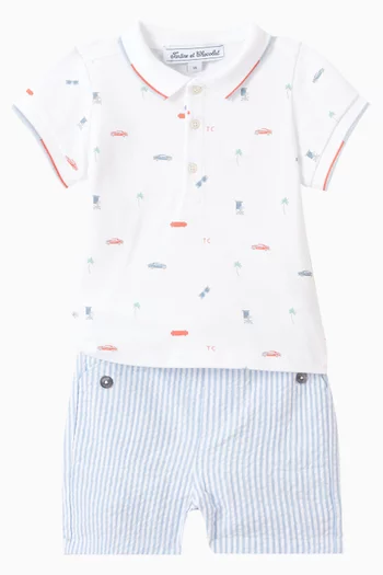 Striped Shorts in Cotton