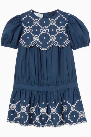 Embroidered Dress in Cotton