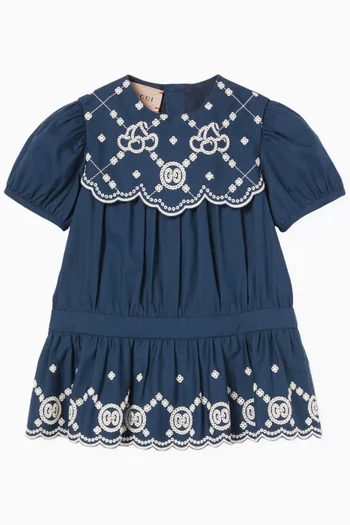 Embroidered Dress in Cotton