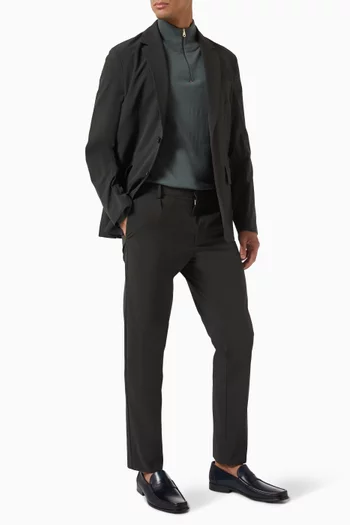Tapered Pants in Stretch Wool
