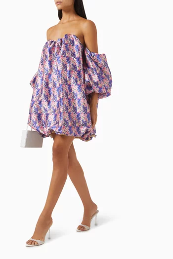 Marina Bubble Mini Dress in Taffeta
