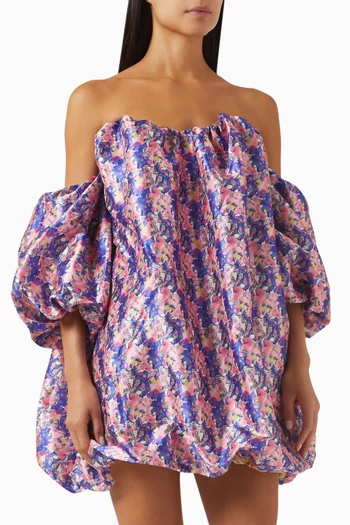 Marina Bubble Mini Dress in Taffeta