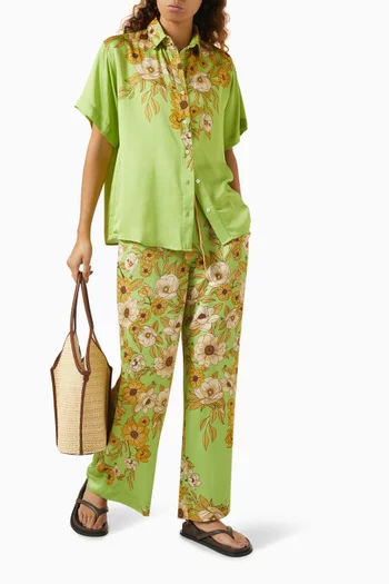 Vesta Shirt in Satin