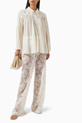 Western Top in Georgette