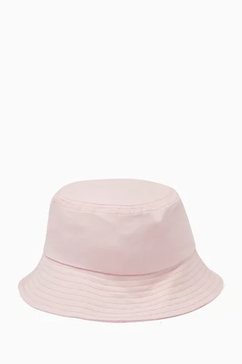 Logo Bucket Hat in Cotton