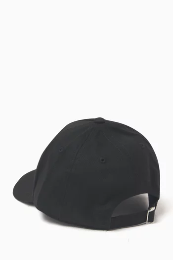 Logo Baseball Cap in Cotton