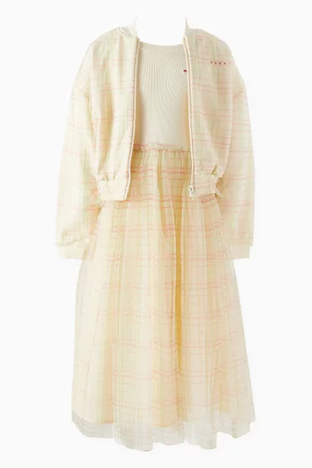 Logo Dress in Cotton-blend