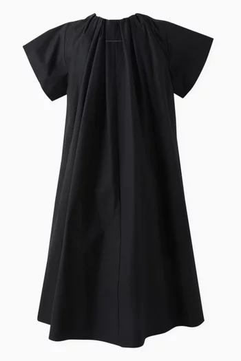 فستان سادة قطن