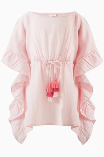 Leo Kaftan in Cotton Crepe