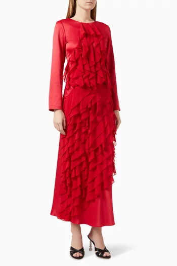 طقم متناسق بكشكش