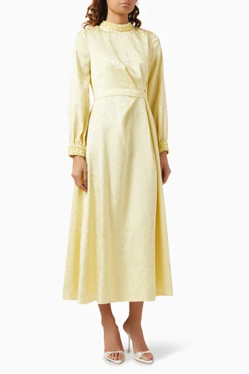 Crystal Embellished Midi Dress