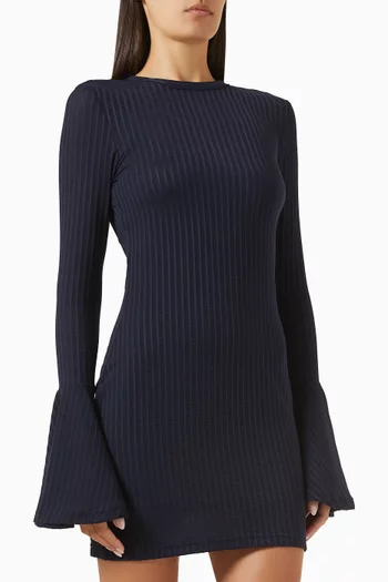 Allure Flare-cuff Mini Dress