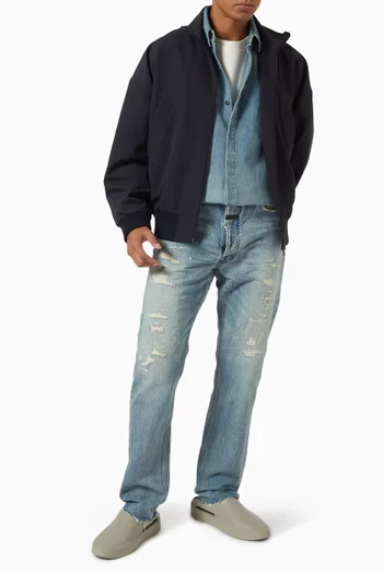 5-pocket Straight-leg Jeans in Denim