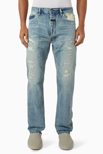5-pocket Straight-leg Jeans in Denim