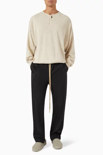 Center Seam Track Pants in Nylon & Wool