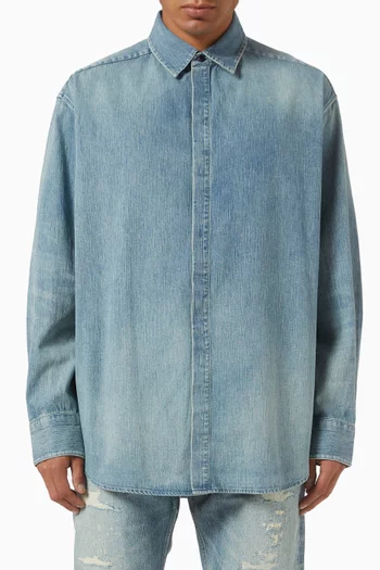 Button-up Shirt in Denim