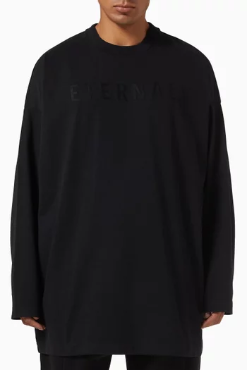 Eternal Long-sleeved T-shirt in Cotton