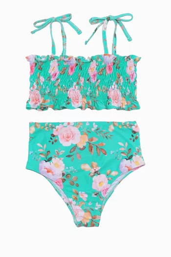 Ruched Two-piece Bikini Set