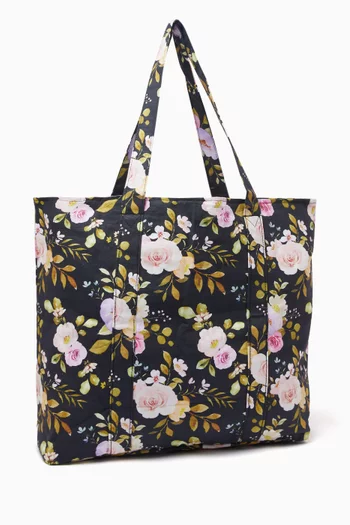 Floral Print Tote Bag