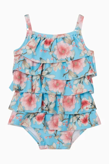 Floral Print One-piece Swimsuit