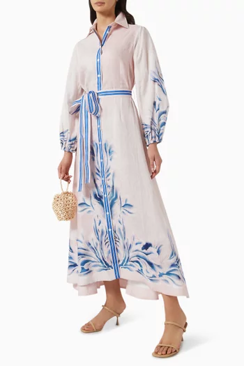 Lucille Maxi Dress in Linen