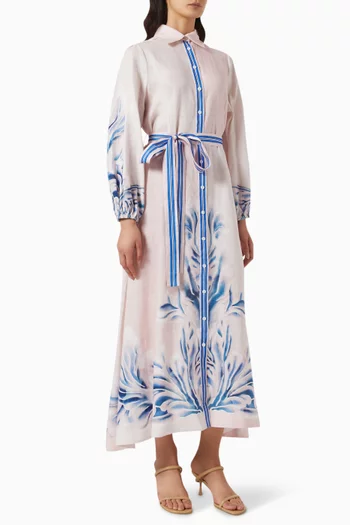 Lucille Maxi Dress in Linen