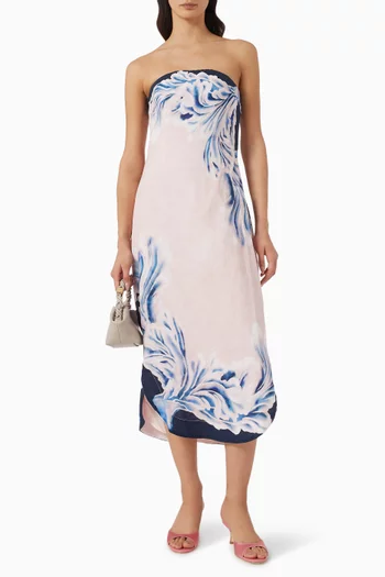 Maeve Midi Dress in Linen