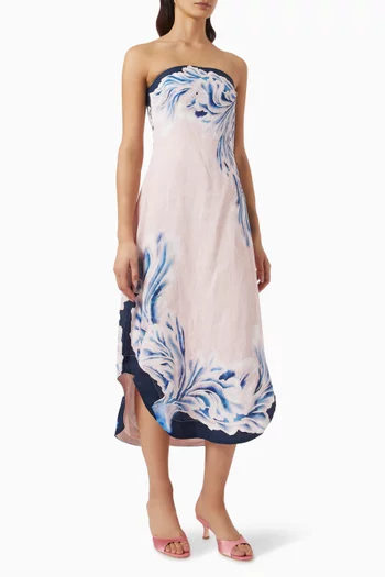 Maeve Midi Dress in Linen