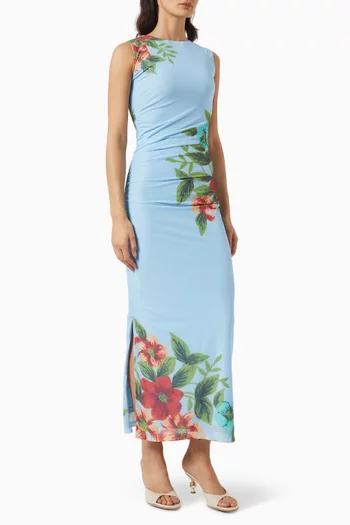 Ariel Maxi Dress in Mesh