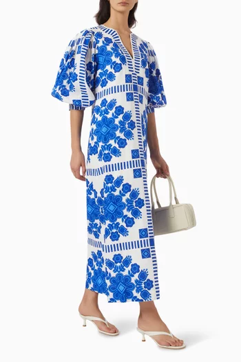 Doris Maxi Dress in Linen