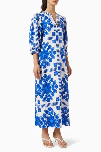 Doris Maxi Dress in Linen