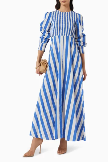 Sadie Maxi Dress in Cotton Poplin