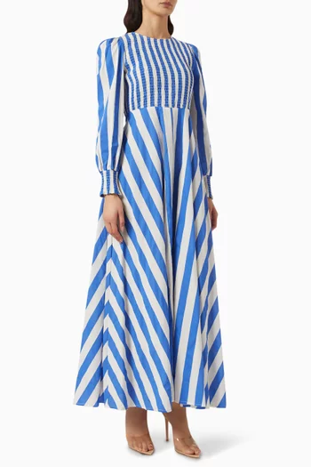 Sadie Maxi Dress in Cotton Poplin