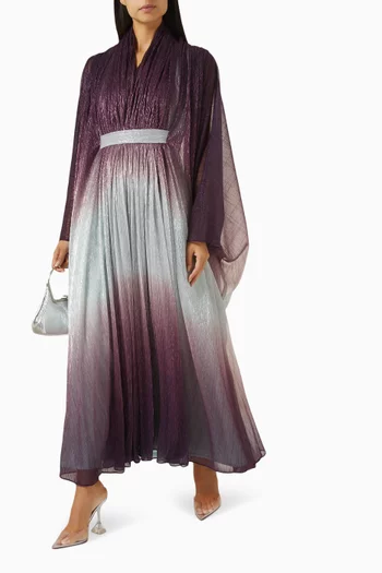 Attached Belt Ombre Kaftan