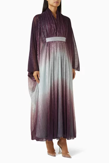 Attached Belt Ombre Kaftan