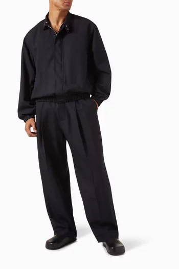 Noam Drawcord Pants in Wool