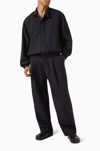 Noam Drawcord Pants in Wool