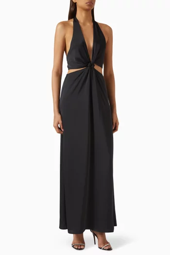 The Wander Maxi Dress in Satin