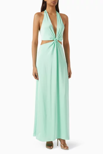 The Wander Maxi Dress in Satin