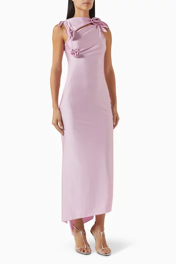 Asymmetric Flower Gown