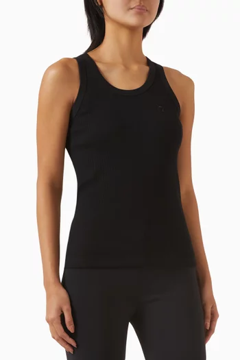Rib-knit Tank Top in Cotton